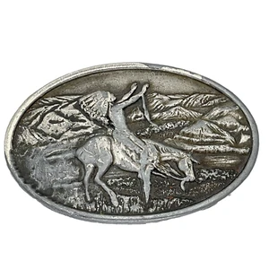 Vintage Bergamot Brass Works 1977 Chief Joseph Gürtelschnalle Arroyo Grande Pass - Bild 1 von 10