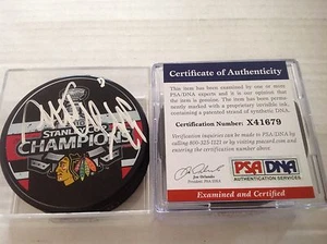 Antti Niemi Signed 2010 Stanley Cup Champs Hockey Puck PSA DNA COA Autographed d - Picture 1 of 3