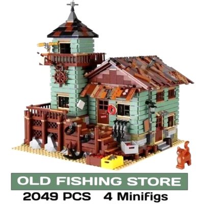 New Idea OLD FISHING STORE Building Blocks Complete Generic Bricks Set 2049Pcs - Image 1 of 4