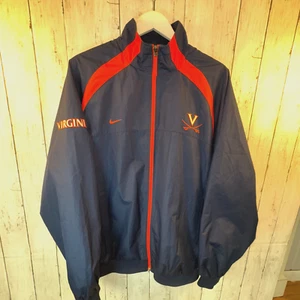 VNTG Virginia Cavaliers Nike Team Clima Fit NCAA Full Zip Windbreaker Jacket L - Picture 1 of 9