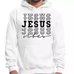 Herren Grafik Hoodie Jesus Vibes - Bild 1 von 12