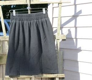 Vintage Paris Sport Club Worldwide verwaschen schwarz Minirock klein Stretch 24" - Bild 1 von 6