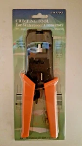 Crimpzange für wasserdichte Steckverbinder 3-in-1 für F Cinch & BNC - Bild 1 von 2