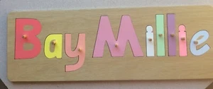 handmade personalised name puzzles nine piece new - Picture 1 of 6