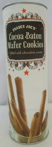 TRADER JOE'S COCOA BATON WAFER COOKIES 5-OZ BOX - Picture 1 of 5