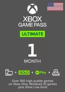 Microsoft Xbox Game Pass Ultimate 1 mes de suscripción (eDelivery) (nuevo+existente) - Imagen 1 de 1