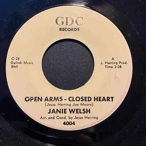 Janie Welsh Open Arms - Closed Heart GDC Northern Soul 7" 45 Single EX+ - Bild 1 von 2