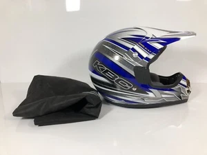KBC TK-X5 KAT Blue/silver L 59-60 cm MOTORCYCLE Off-Road Helmet - Picture 1 of 9