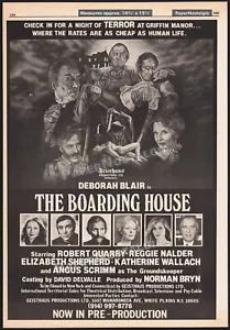 THE BOARDING HOUSE__Original 1982 Trade AD promo / horror poster__ANGUS SCRIMM - Picture 1 of 1