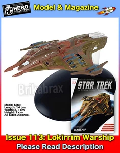 Eaglemoss Star Trek Starship Collection Issue 113 Lokirrim Warship Model - NEW - Picture 1 of 8