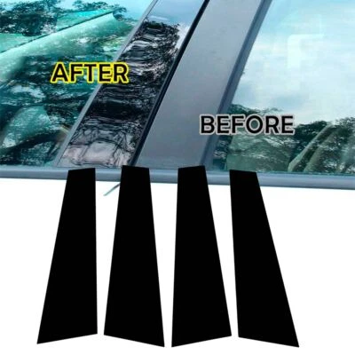 Cubiertas de puertas de ventanas de coche para Porsche Panamera 2009-2016 pilares postes molduras negras Foto 1 de 4