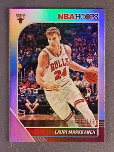 2019-20 Panini NBA Hoops #27 Lauri Markkanen Holo Foil #23/199! Bulls - Picture 1 of 2