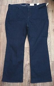 NYDJ Barbara Bootcut Lift and Tuck Jeans Dark Blue - Plus Size 30 UK - BNWT