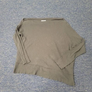 We The Free Womens Off Shoulder Thermal Top Size L Gray Asymmetrical Ribbed Boho - Picture 1 of 14