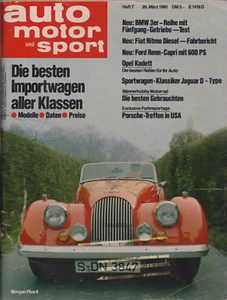auto motor sport Heft 7 März 1980 BMW 320 323i Fiat Ritmo Diesel Yamaha XS 850 - Photo 1/3