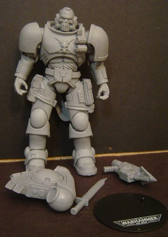 Warhammer 40K Space Marine Artist Proof Reiver Unpainted McFarlane Figure - NEW Cover