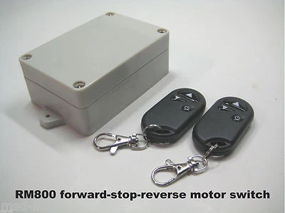 MSD INC 12V 30A 315mhz 2-pole reversible motor control switch 2 remote control RM800