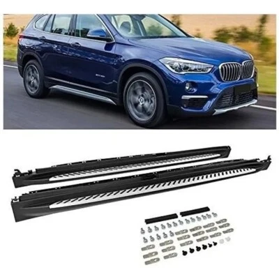 2Pc Running Board Fit for BMW X1 2016- 2021 F48 Side Step Nerf Bar Accessories - Image 1 of 4