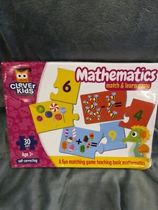 Clever Kids Math Match & Learn Game  - Matching Game Educational 30 Pairs 3+ NEW - Picture 1 of 2