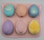 6 Ceramic Easter Eggs ~ Spring Decor ~ Bowl Filler ~ Cute!