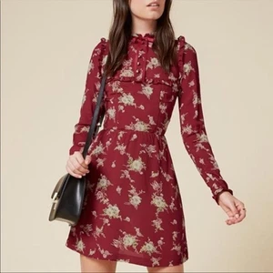 Reformation Myles Dress in Cardinal Sz 0 - Picture 1 of 14