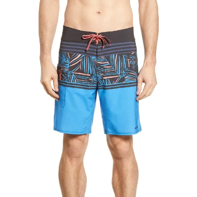 PATAGONIA STRETCH PLANING SWIM TRUNKS RAIN FERN STRIPE PORT BLUE 19" NWT! - Image 1 of 4