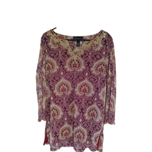 INC International Concepts Paisley Tunika Bluse XL  - Bild 1 von 8