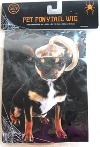 Blonde Haustier Pferdeschwanz Perücke Verkleiden Halloween Hund Katze Kostüm Zubehör XS/S-#11 - Bild 1 von 4