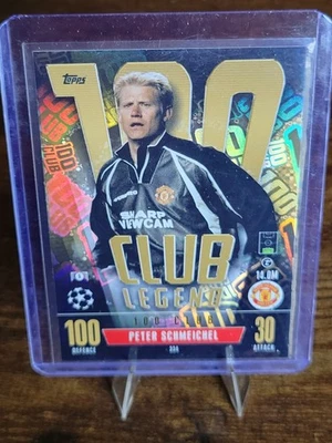 2023-24 Topps Match Attax Extra #334 Peter Schmeichel Man United 100 Club Legend Foto 1 de 2