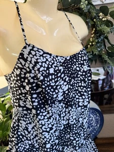 Calvin Klein DAMEN KLEINES SPAGHETTITRÄGER Stretch fließendes SCHLUPFKLEID NEU 128 $ - Bild 1 von 14
