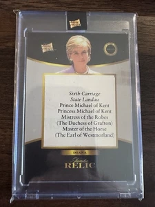2025 Pieces Of The Past Royalty Diana Princess Of Wales Jumbo Relic Program - Picture 1 of 2