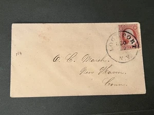 1850 YALE CT PROFESSOR OTHNIEL PALSH DINOSAURO PALEONTOLOGO! LOCKPORT NY HOME - Foto 1 di 3