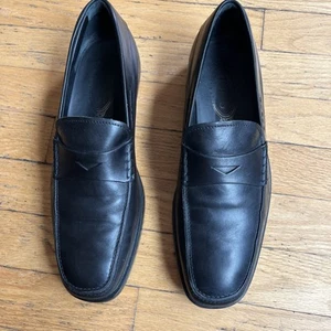 TOD’S $695 City Gommino Suela Dura Penny Mocasines Cuero Negro Hombre’s UK 7/US 8 EUC - Imagen 1 de 13