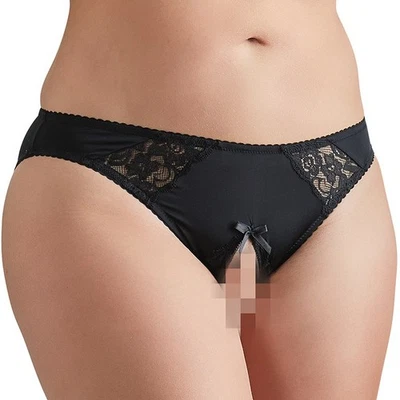 Spitze Panty Slip ouvert L XL 2XL 3XL 4XL Schritt offen sexy Dessous Reizwäsche - Bild 1 von 4