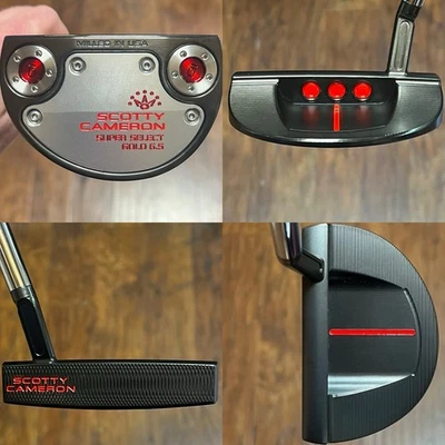 Scotty Cameron Super Select Golo 6.5 Putter - LH - New - Xtreme Dark Finish -RED - Image 1 of 4