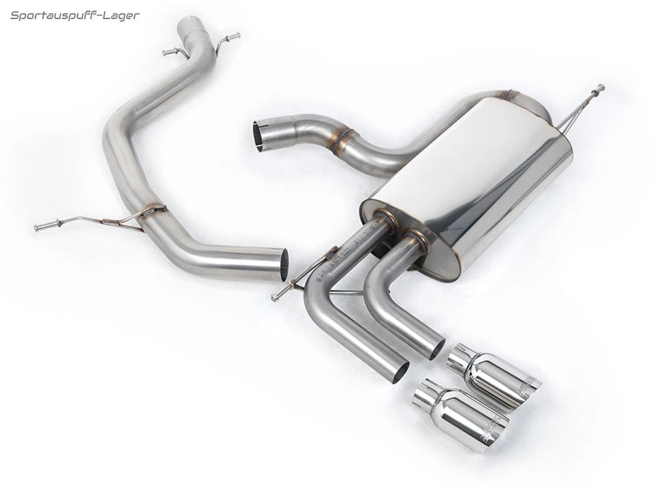 Milltek Sportauspuffanlage (SuperSound-Version) VW Golf 5 1.4l GTI 2x80mm - Bild 1 von 1