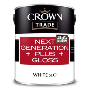 Crown Trade Next Generation Plus Gloss White 5L - Picture 1 of 1