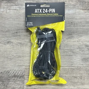 Cable Corsair Premium ATX 24 pines con funda individual tipo 4 Gen 4 - negro - Imagen 1 de 4