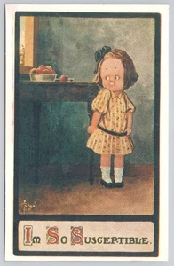 Vintage Hallmark Postcard "Im So Susceptible" Historical Collection Reproduction - Picture 1 of 2