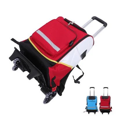 Housekeeping Tools Backpack Organizer Bag With Stair Climbing Pull Bar Spare - Image 1 of 4