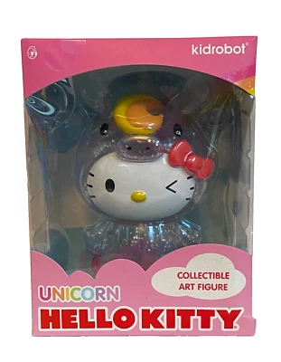 Kidrobot Hello Kitty Unicorn Glitter PVC 8' Limited Ed. NEW MIB - Image 1 of 4