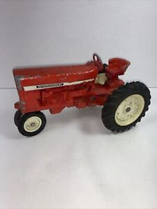 Vintage Metal International  Red Toy Tractor. Please Read Description.