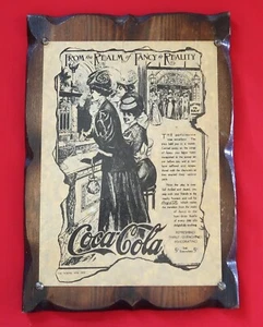 Vintage Coca Cola 11x16 Inches Wooden Wall Sign Advertisement - Picture 1 of 5