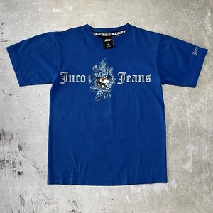 Vintage 90s JNCO Jeans Graphic T-shirt Blue Yin Yang (size M) Made in USA Y2K - Picture 1 of 6