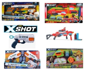 XShot X-Shot Zuru Guns/Blasters - Regenerator/Reflex/Mk3/Hawkeye Toy Gun Kids - Picture 1 of 21