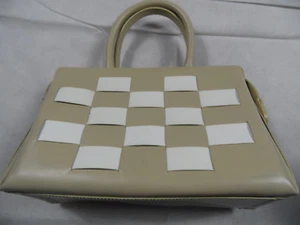 BERND BERGER by OFFERMANN schöne Henkeltasche Flechtoptik beige TOP KB219 - Bild 1 von 3