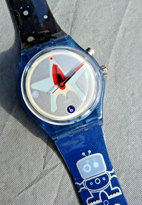 Nuevo Swatch 1998 "BLEEP" - GN904 - ¡Difícil de encontrar! - ¡NUNCA USADO CON CAJA PERFECTA!! Foto 1 de 3