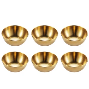 6 Pcs Stainless Steel Sauce Dish Household Bone Bowls Practical Dishes - Bild 1 von 12