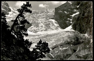 Vtg Postcard Rosenlaui Glacier Rosenlauigletscher Switzerland B&W UNP - Picture 1 of 2