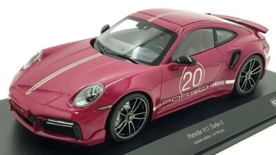 Minichamps 1/18 Scale Diecast 155 069172 - Porsche 911 Turbo S 2021 - Red - Photo 1/4